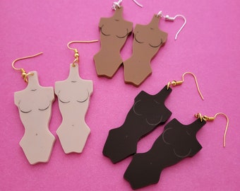 Doll Parts Earrings - laser cut acrylic - UK seller