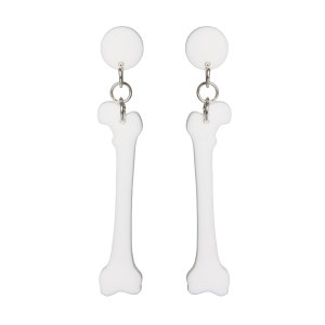 Bone earrings - laser cut acrylic - UK seller
