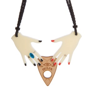 Summoning Hands necklace - laser cut acrylic - UK seller