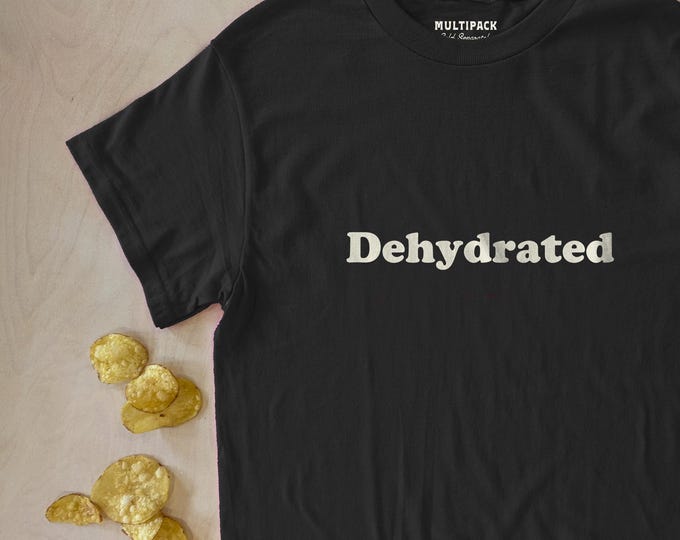 Dehydrated black and cream unisex t-shirt