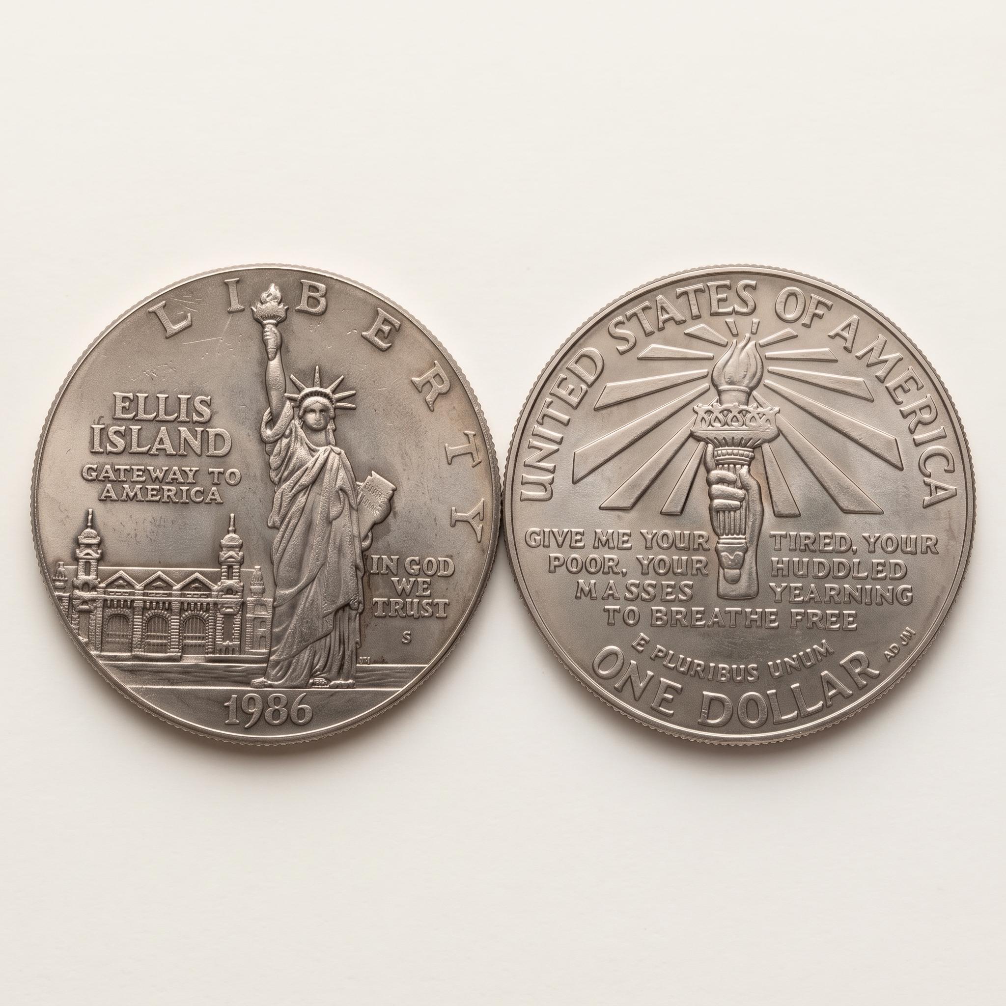 Ellis Island 1986 Liberty Coin - Etsy