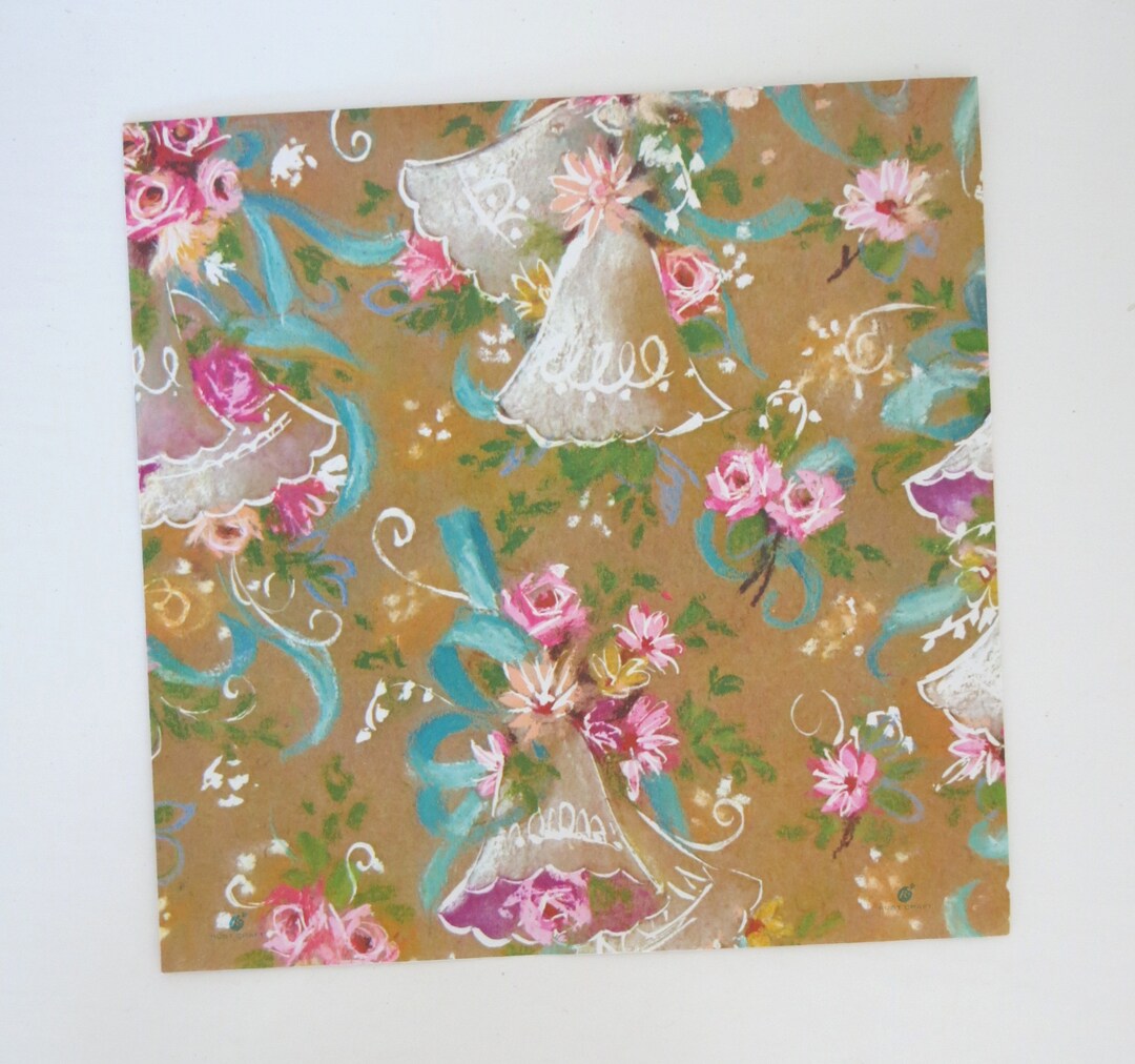 Vintage Rust Craft WEDDING Theme Gift Wrap - Wrapping Paper - Pretty ...