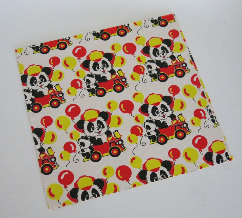 Vintage Juvenile Happy Birthday Gift Wrap Wrapping Paper Etsy
