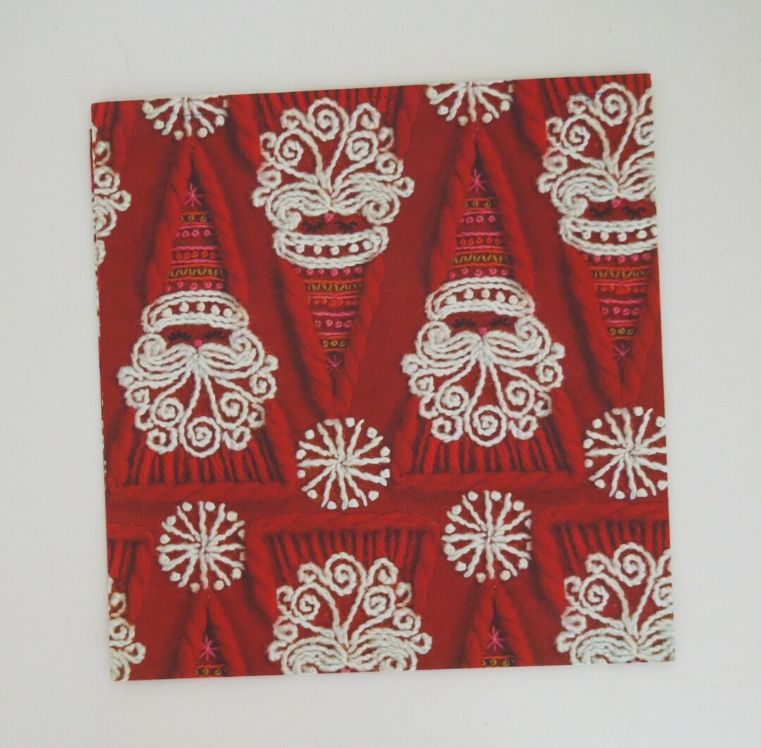 Vintage Hallmark CHRISTMAS Gift Wrap Wrapping Paper YARN Etsy