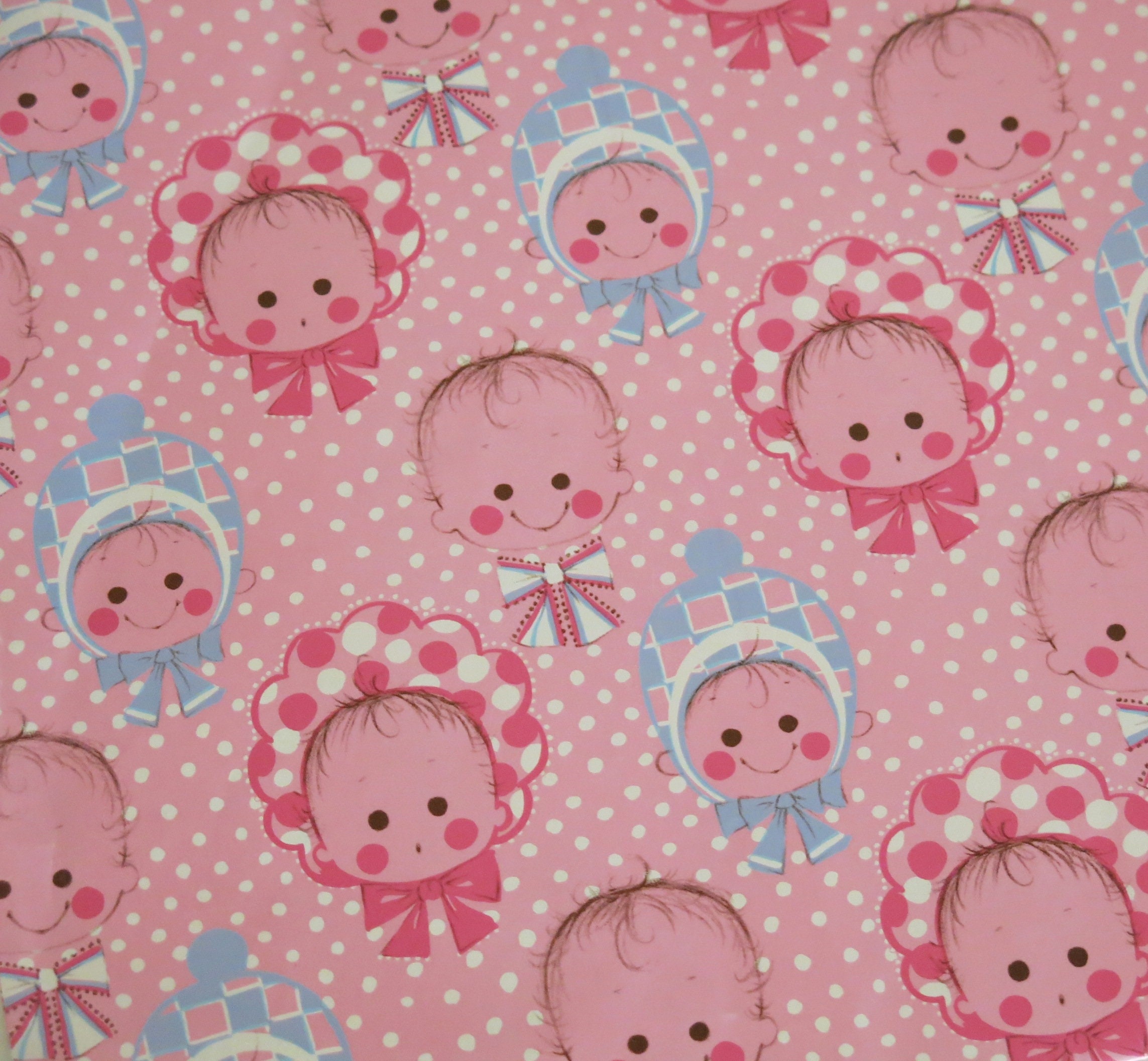 Vintage Hallmark For BABY GIRL Gift Wrap Wrapping Paper Etsy