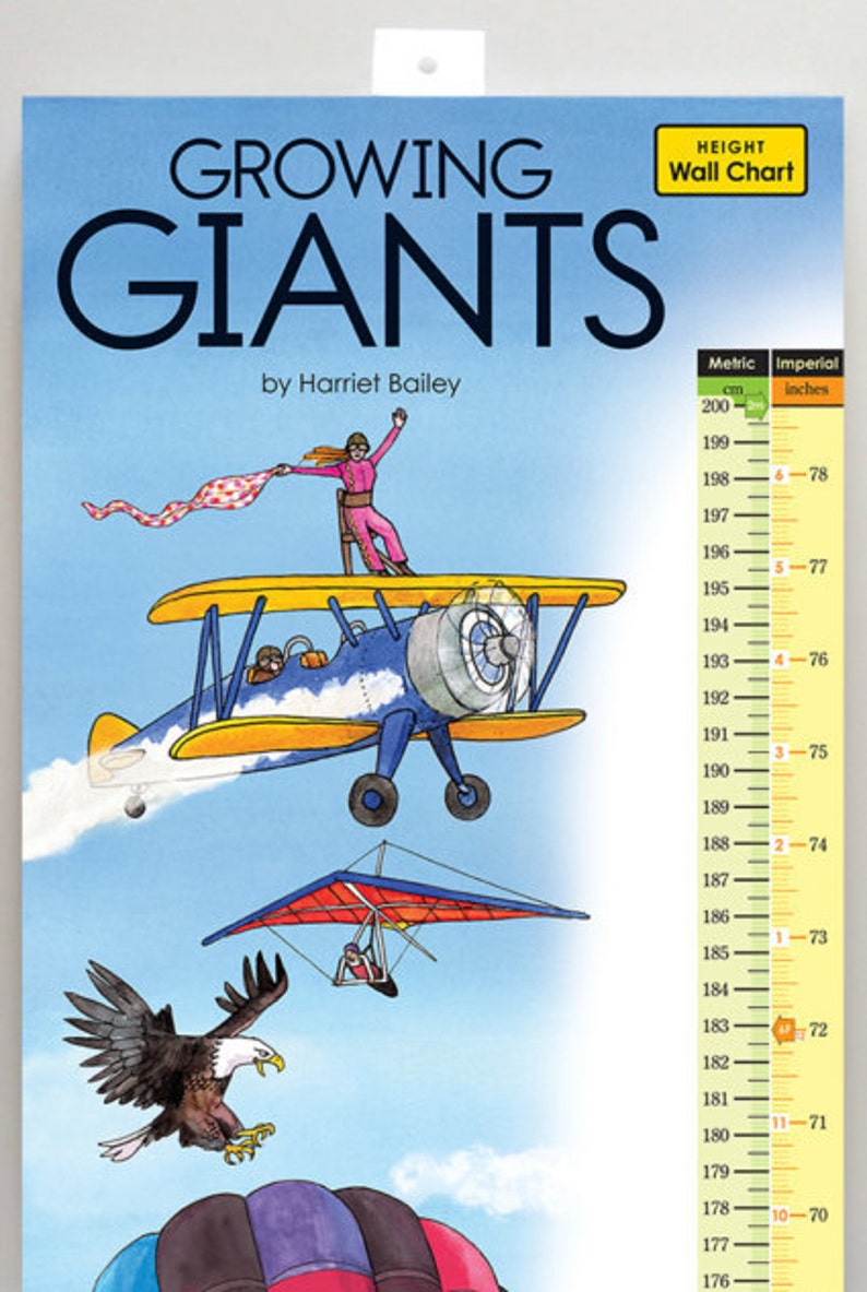 Growth Chart for Growing Giants, suitable for recording the whole families height image 4