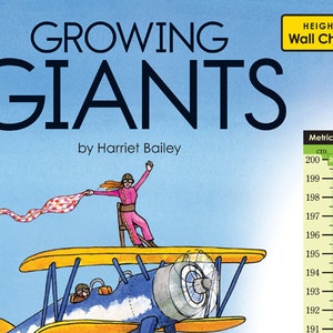 Growth Chart for Growing Giants, suitable for recording the whole families height image 1