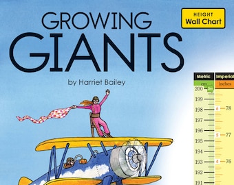 Growth Chart for Growing Giants, suitable for recording the whole families height