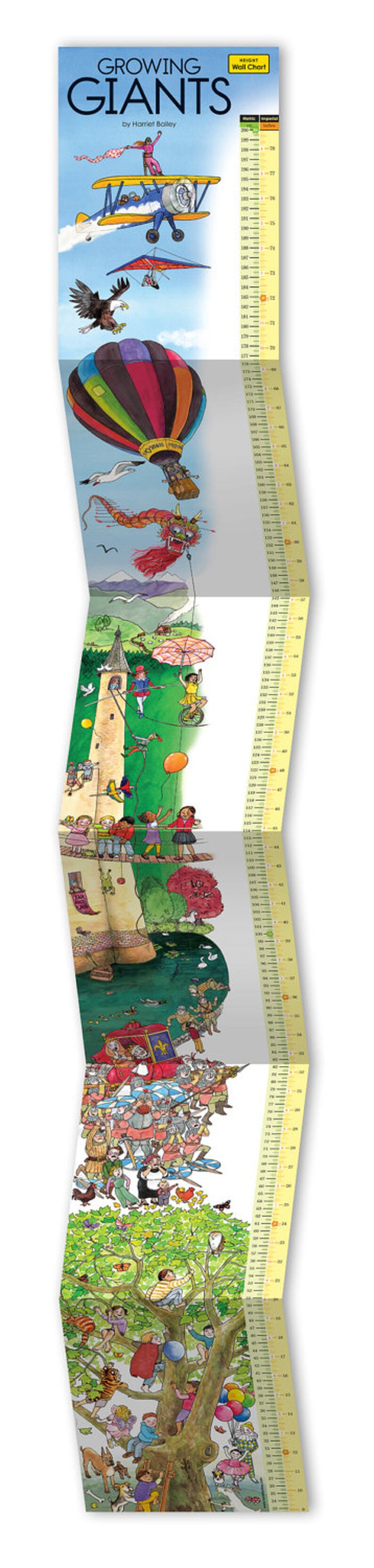 Growth Chart for Growing Giants, suitable for recording the whole families height image 3