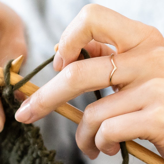 9ct wishbone ring sale
