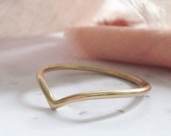 Solid 9ct Yellow Gold Wishbone - Bespoke Shapes Available