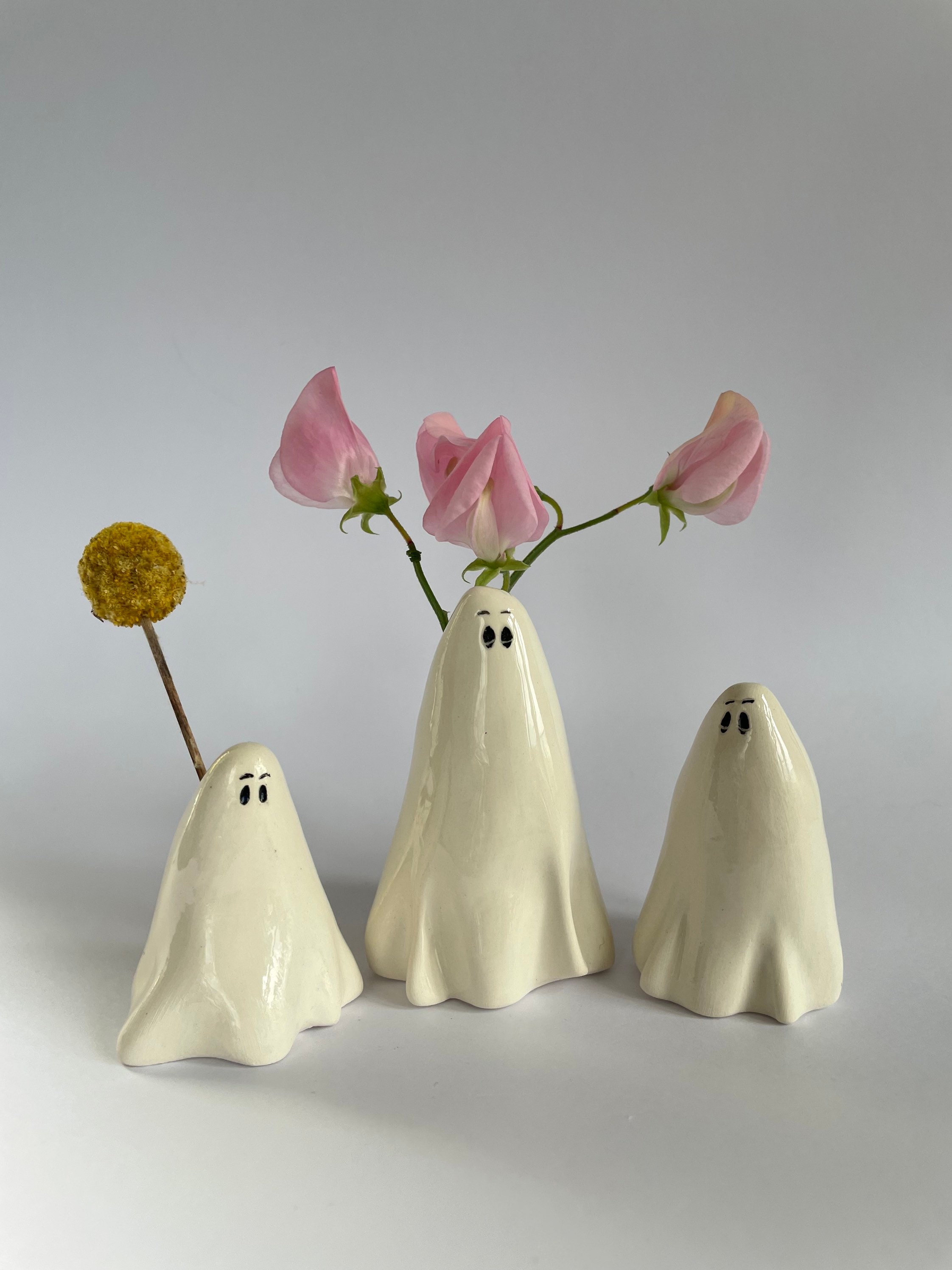 Ceramic Ghost Vase Etsy