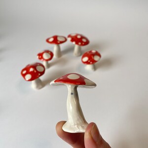 Handmade ceramic mushroom