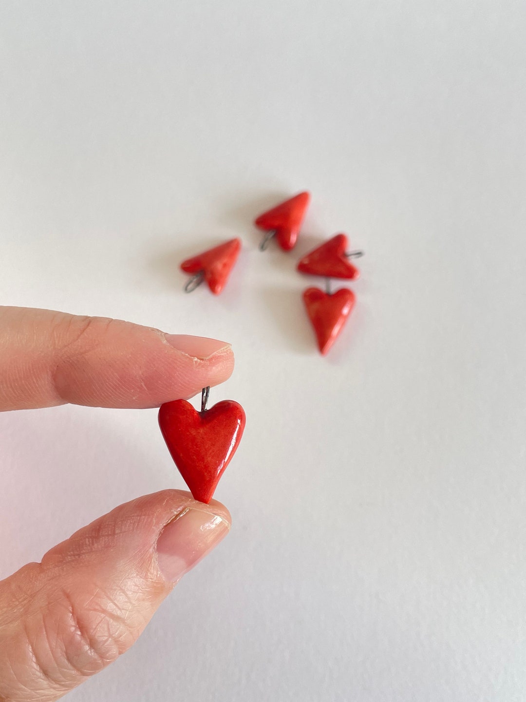 Heart Charm Necklace - Etsy