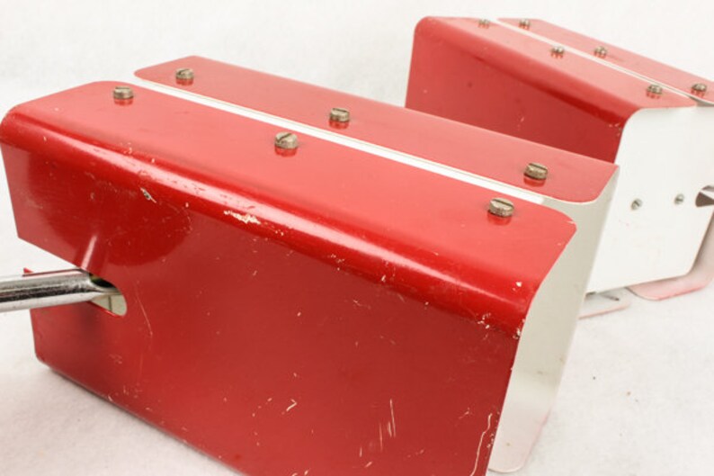 Vintage Red Spotlights / Retro Reflector 70s 80s / Industrial Light ...