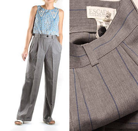 vintage high waisted pleated pants