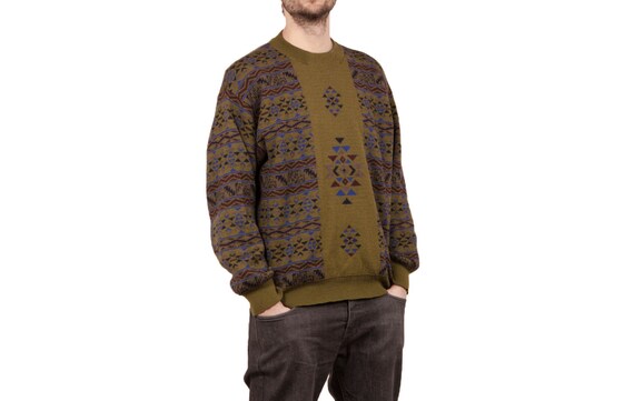 olive green sweater mens