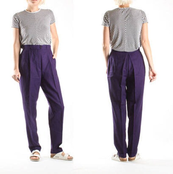 vintage high waisted pleated pants