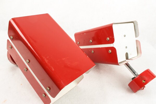 Vintage Red Spotlights / Retro Reflector 70s 80s / Industrial Light ...