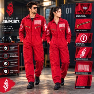 Handmade Slipknot Inspired Jumpsuit, Halloween Costume Cosplay, Gift for him, Concert Outfits