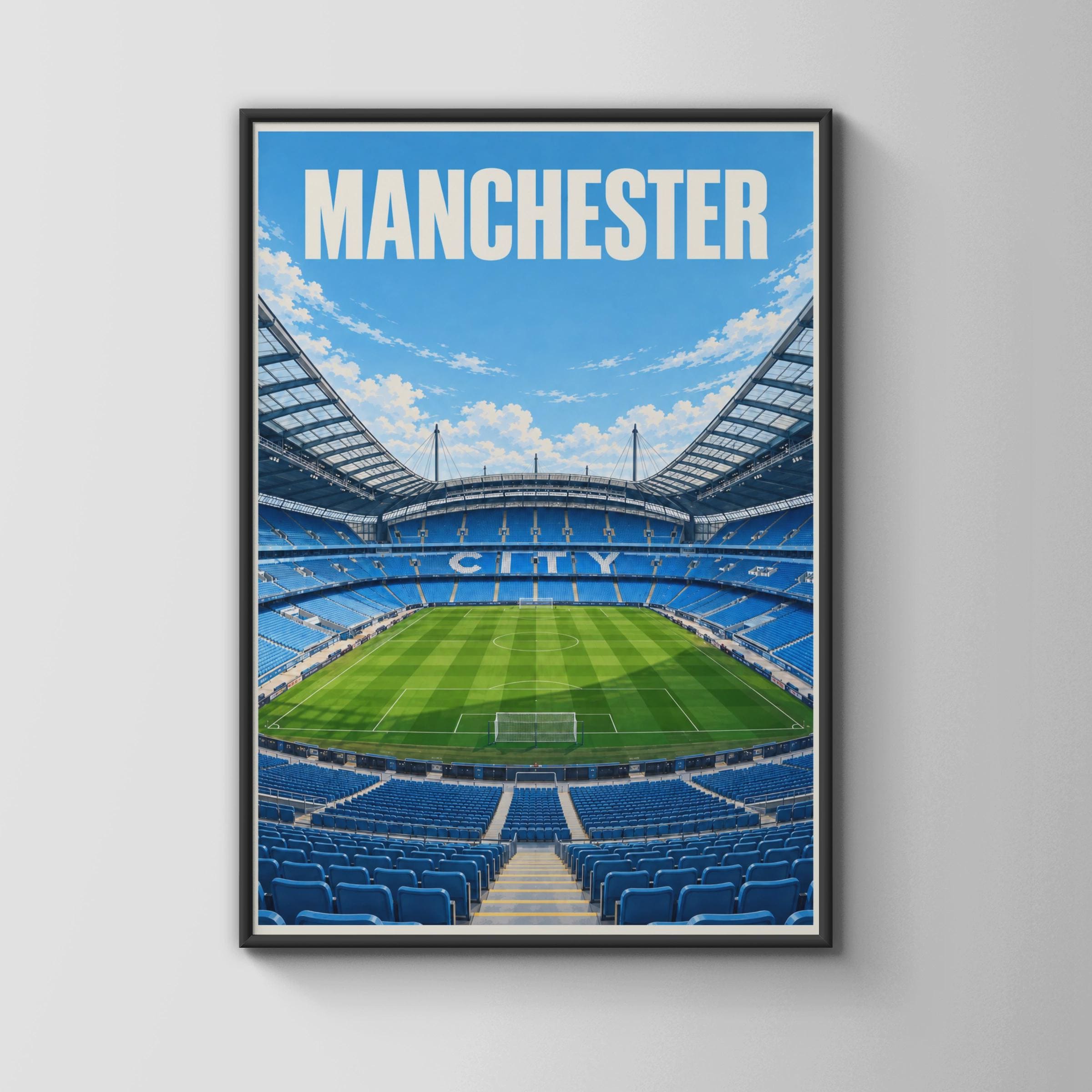 Manchester City Poster - Etsy