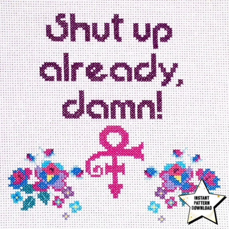 Quake Logo Video Game Handmade DIGITAL Counted Cross-Stitch Pattern Needlepoint