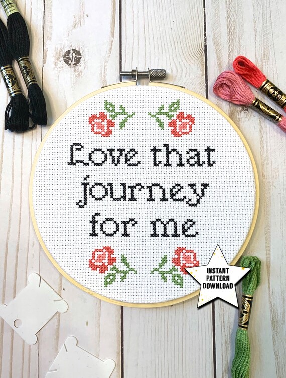 I love that journey for me embroidered sweatshirt embroidery schitts creek