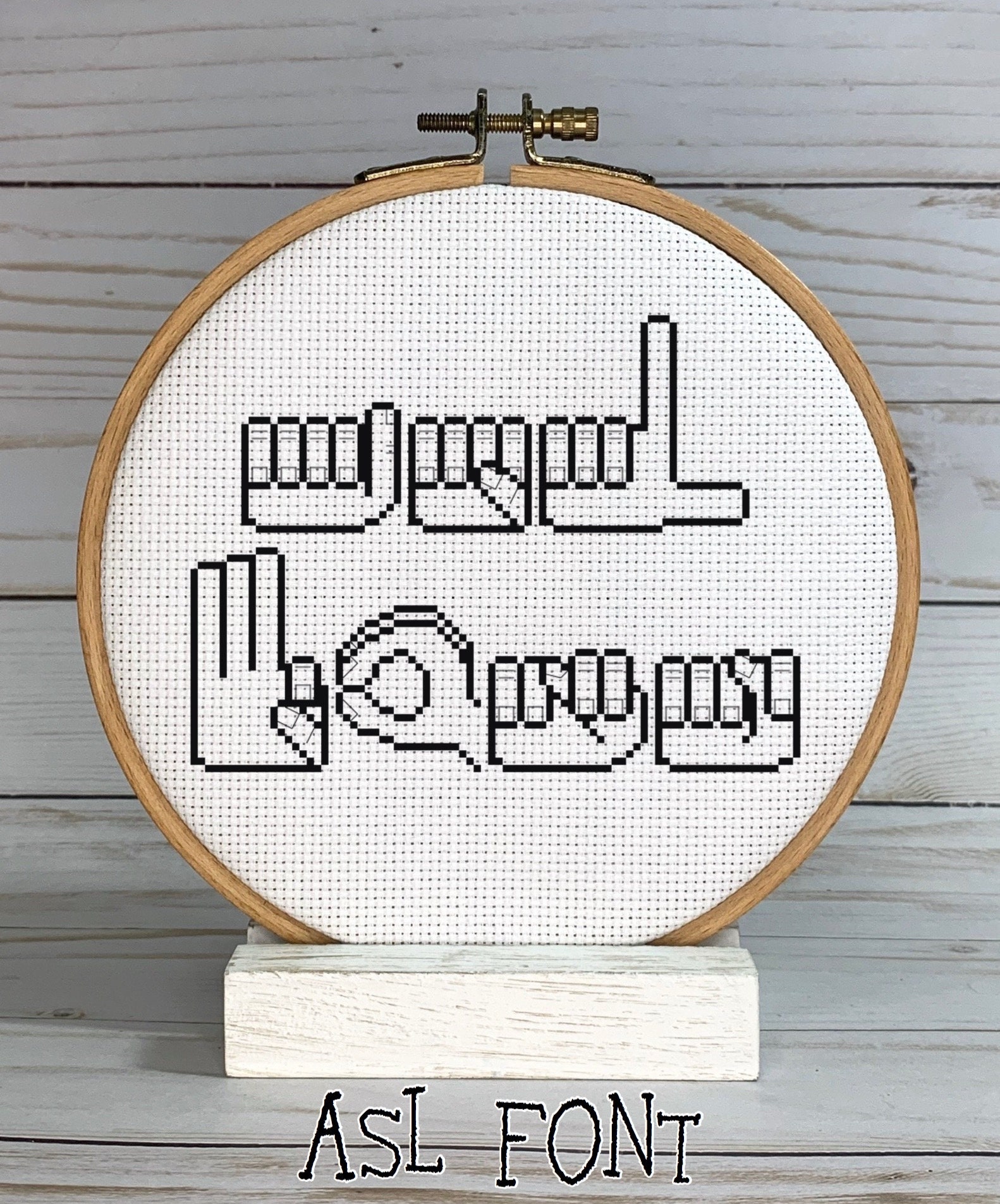 Asl Background Pattern ASL Alphabet Cross Stitch Font Pattern (digital Download) - Etsy