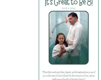 It's Great to be 8! LDS Program editable in Canva