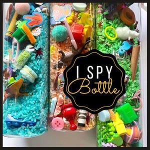 I Spy Bottle | Sensory Jar | Calm Down Jar | Indoor Recess Fun | Unique Kids Gift