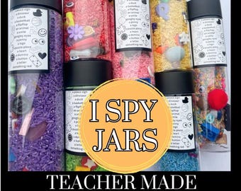 I Spy Sensory Jar: Seek and Find Game, Autism Toy