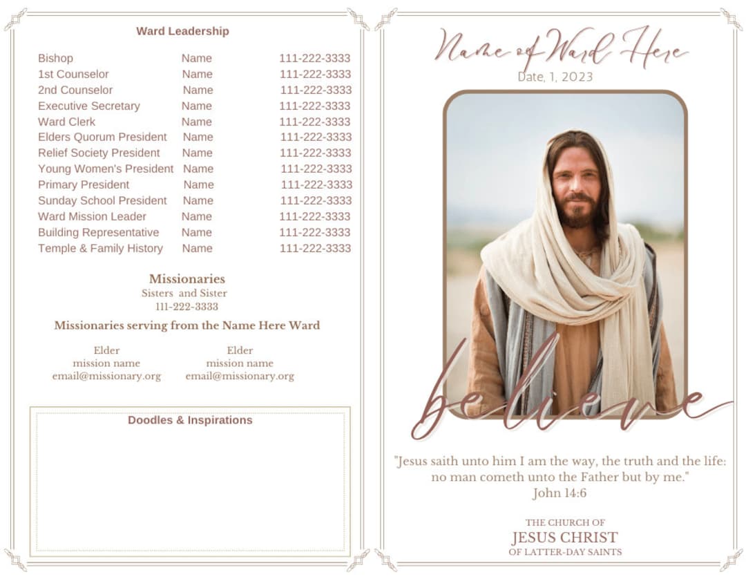 Sacrament Program Template MULTIPLE Templates INCLUDED Church Program Sacrament Program Template MULTIPLE Templates INCLUDED Church Program