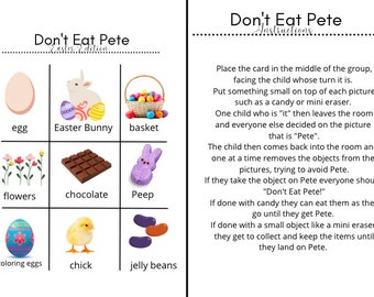 Don't Eat Pete Easter Edition | Easter Party Game | Easter Family Home Evening | Easter Activity | Classroom Activity