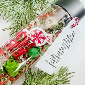 I Spy Jar CHRISTMAS 16oz| Seek and Find |Sensory Bottle | calm down jar | stocking stuffer | Kids Christmas Gift