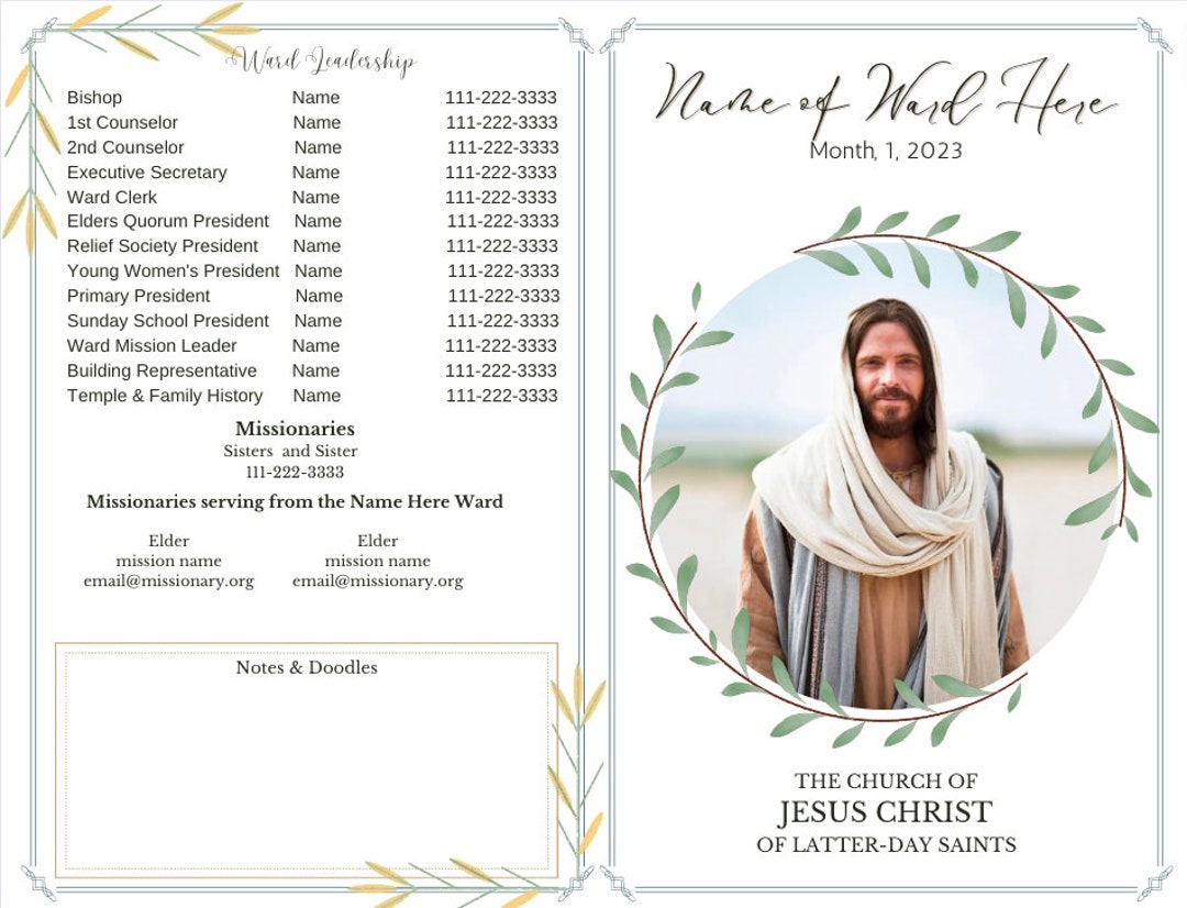 Sacrament Program Template MULTIPLE Templates INCLUDED Church Program Sacrament Program Template MULTIPLE Templates INCLUDED Church Program