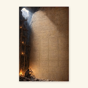 Cave Painting Code Office Wall Art, Programmer Coding Gift, Printable Digital Download