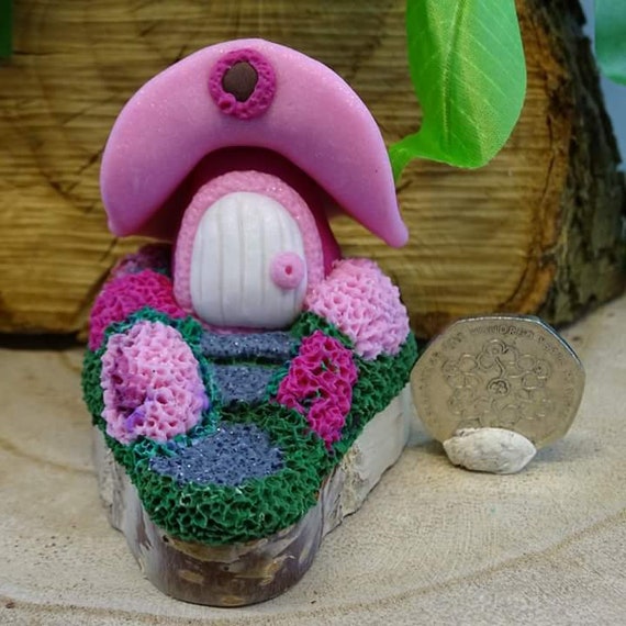 Miniaturetoadstool Fee Haus Pixie Polymer Clay Miniatur Etsy