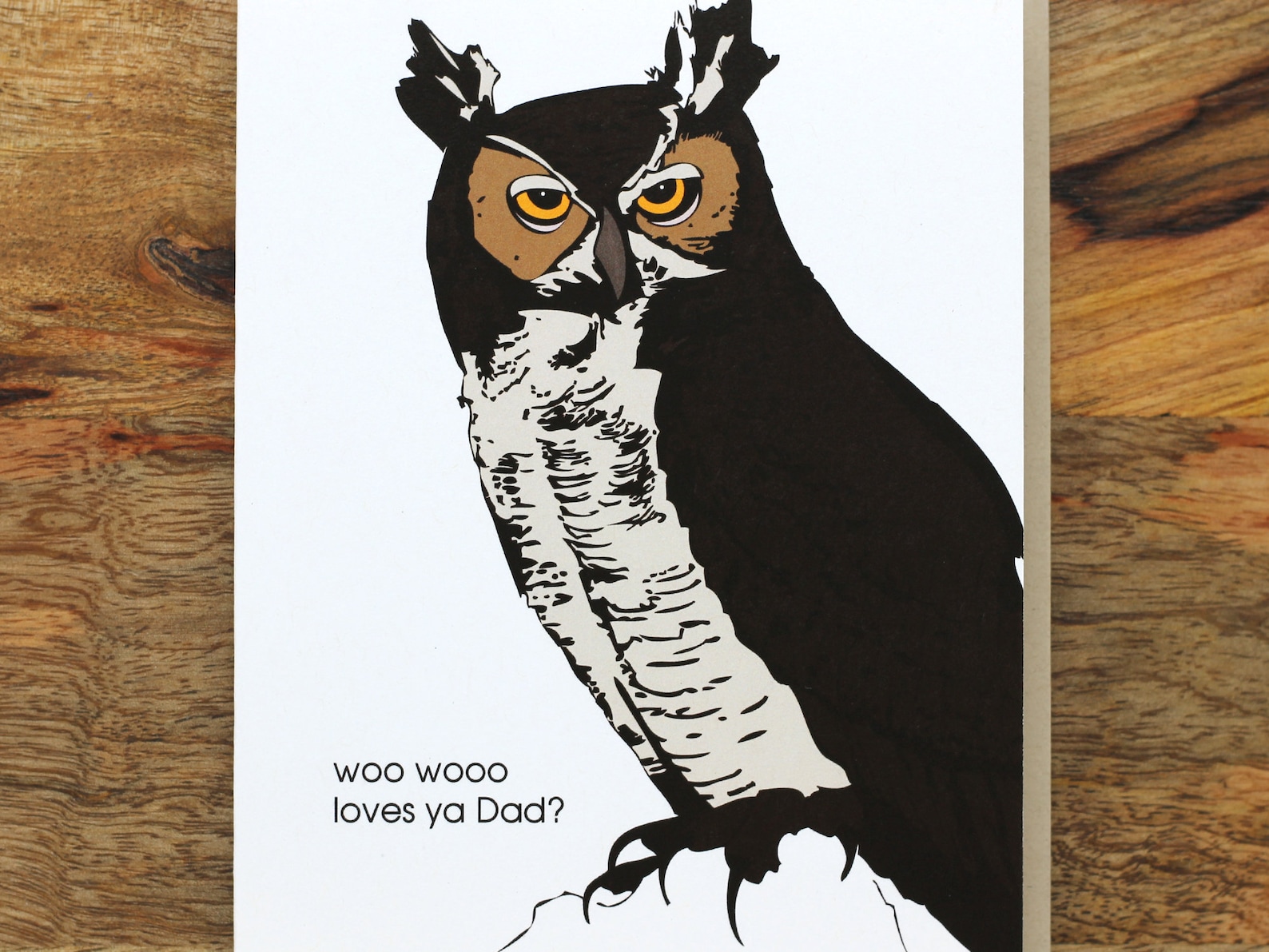 Owl Father's Day Card Etsy