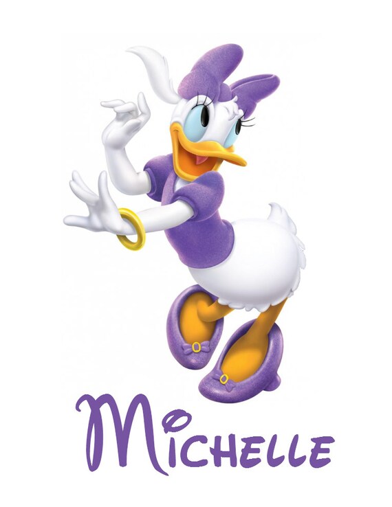 Disney Shirt Personalized Daisy Duck Custom Iron on Transfer Etsy