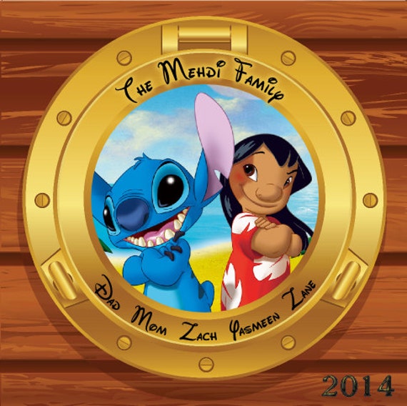 Lilo And Stitch Custom Personalized Disney Cruise Line Etsy