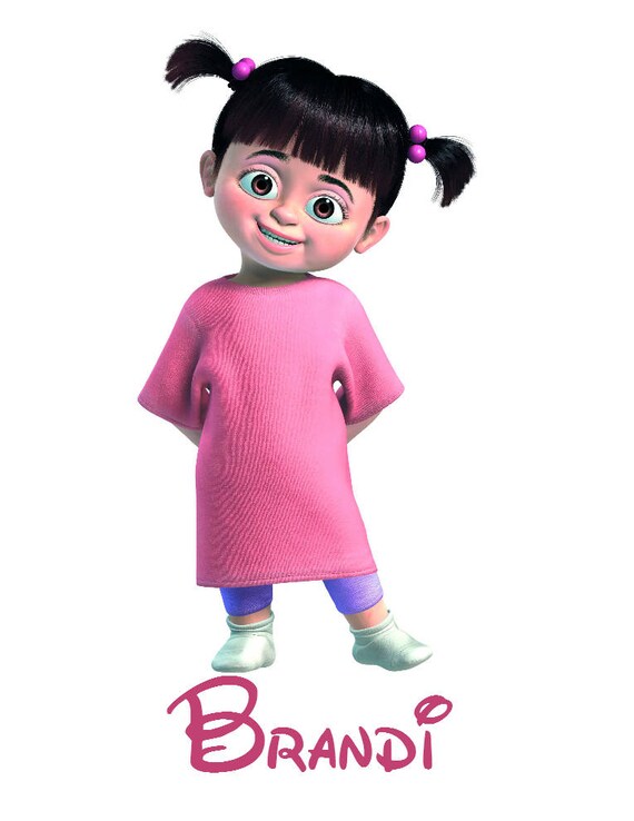 Disney Shirt Personalized Monsters Inc Boo Custom Iron On Transfer Decal Iron On Transfer Not Digital Download