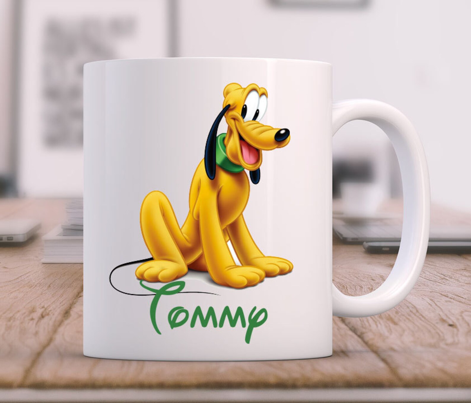 Pluto Personalized Mug Custom Mug Disney Mug. Christmas Etsy