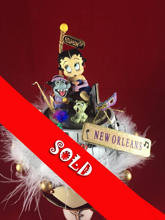 Betty Boop Bourbon St Centerpiece Etsy