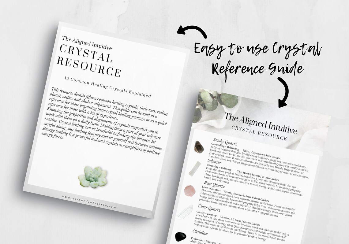 Beginner Crystal Healing Reference Guide Resource Ebook. Etsy