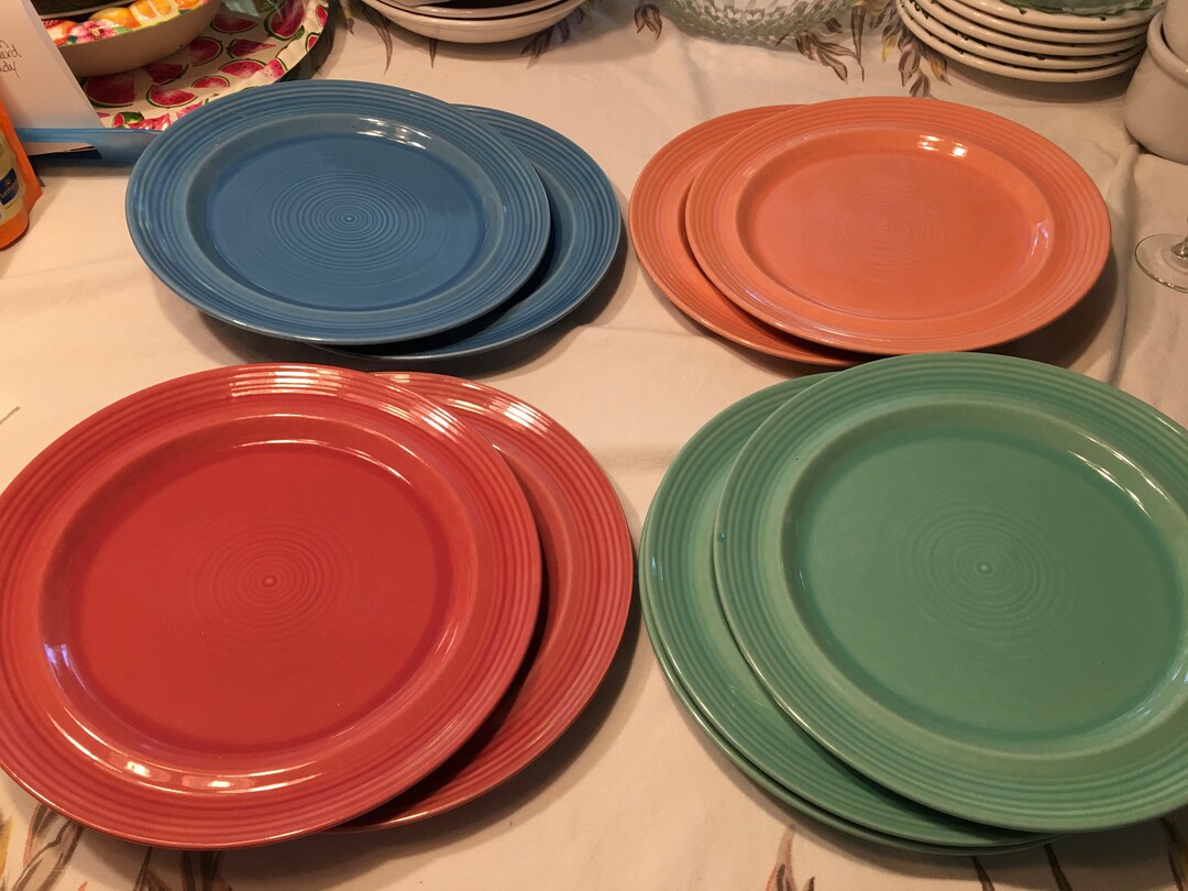 Estate Sale Pier 1 Festival Dinner Salad Plates Japan Ceramic Stoneware