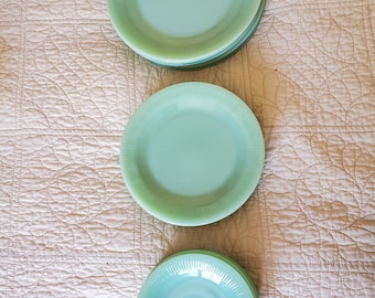 Dinner Plate Plates Fireking Fire King Vintage Estate Jadite Green Jane Dinner Anchor Hocking Ohio Collectible Large Selection