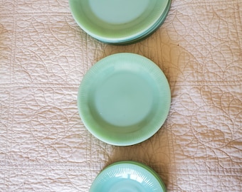 Saucer Coffee Tea Fireking Fire King Vintage Estate Jadite Green Jane Dinner Anchor Hocking Ohio Collectible Large Selection