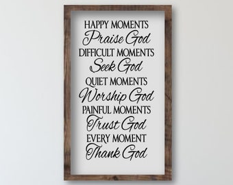 Scripture Wood Sign, Praise God Wood Sign, Scripture Wall Art, Wood Signs, Bible Verse Sign, Inspirational Quote