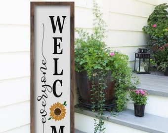 Wooden Welcome Sign For Front Porch, Welcome Wood Signs, Entryway Signs, Porch Signs, Welcome Signs, Wood Porch Decor