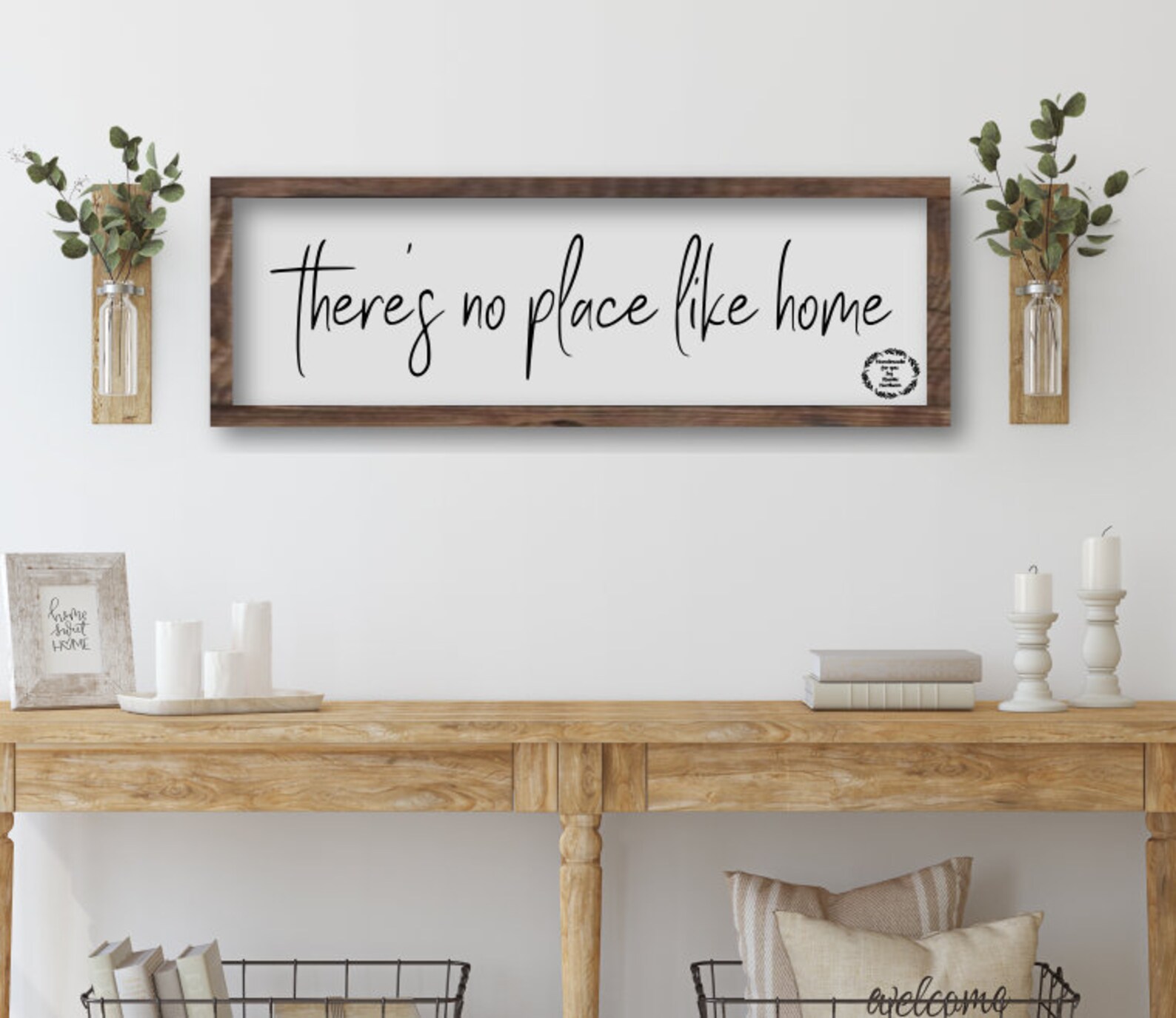 Theres No Place Like Home Living Room Wood Sign Farmhouse Etsy Canada